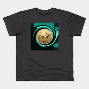 Bitcoin Gold Cryptocurrency Digital Assets Kids T-Shirt